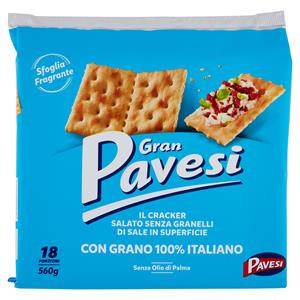 Gran Pavesi Il Cracker Salato Senza Granelli Di Sale In Superficie 560g