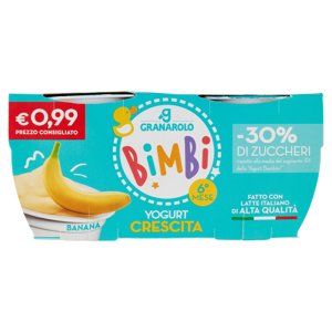 Granarolo Bimbi Yogurt Crescita Banana 2 X 100 G