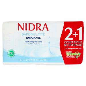 Nidra Sapone Latte Vellutante Con Proteine Del Latte 3 X 90 G