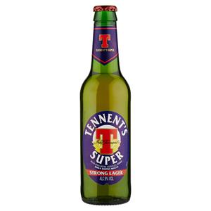 Tennent's Super Birra Strong Lager Doppio Malto Bottiglia 35,5cl