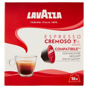 Lavazza Espresso Cremoso Compatibile** Con Macchine Nescafé Dolce Gusto* 16 X 8 G