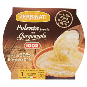 Zerbinati Polenta Pronta Con Gorgonzola Igor 310 G