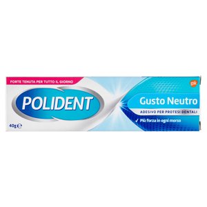 Polident Gusto Neutro Adesivo Protesi Dentiera Con Tenuta Giornaliera Senza Aromi Artificiali 40 G