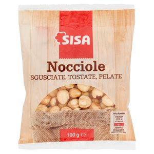 Sisa Nocciole Sgusciate, Tostate, Pelate 100 G