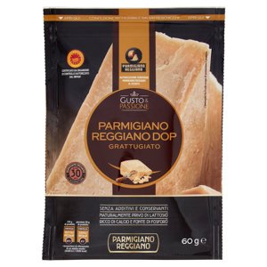 Gusto & Passione Parmigiano Reggiano Dop Grattugiato 60 G