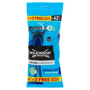 Wilkinson Sword Rasoio Usa&getta Extra Essential 3 Regular 4+2