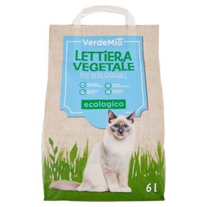 Verdemio Lettiera Vegetale 100% Biodegradabile 6 L