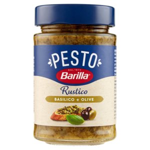 Barilla Pesto Rustico Basilico e Olive Pasta e Bruschetta 200 g