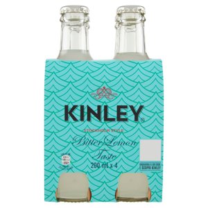 Kinley Bitter Lemon Taste, Bevanda Analcolica 200ml X 4 (vetro)
