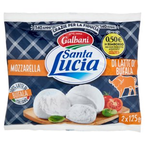 Galbani Santa Lucia Mozzarella Di Latte Di Bufala 2 X 100 G