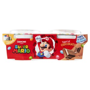 Danone Super Mario, Yogurt Gusto Cioccolato Con Confettini, 2x110g