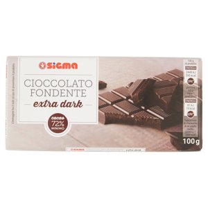 Sigma Cioccolato Fondente Extra Dark 100 G