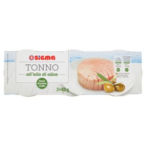 Sigma Tonno All'olio Di Oliva 3 X 80 G