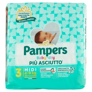 Pampers Baby-dry Midi 20 Pz