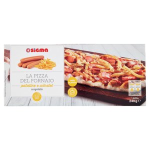 Sigma La Pizza Del Fornaio Patatine E Würstel Surgelata 240 G
