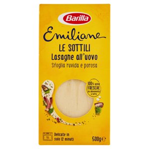 Barilla Emiliane Le sottili Lasagne all'uovo 500g