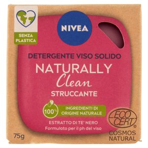 Nivea Naturally Clean Detergente Viso Solido Struccante 75 G