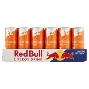  Red Bull Energy Drink Gusto Albicocca Fragola 250 ml 