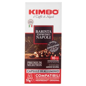Kimbo Barista Espresso Napoli Capsule Compatibili Con Le Macchine Nespresso* 10 X 5,5 G