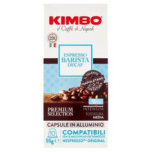 Kimbo Espresso Barista Decaf Capsule Compatibili Con Le Macchine Nespresso* 10 X 5.5 G