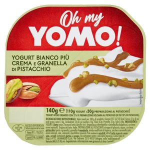 Oh My Yomo! Yogurt Bianco Più Crema E Granella Di Pistacchio 140 G