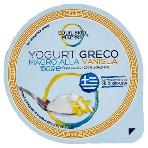 Equilibrio & Piacere Yogurt Greco Magro Alla Vaniglia 150 G