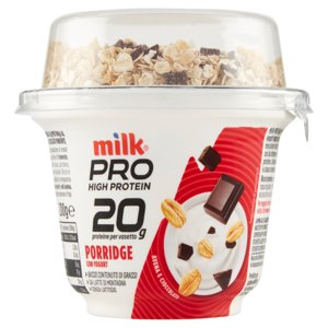 Milk Pro High Protein 20g Porridge Con Yogurt Avena E Cioccolato Fondente 200 G