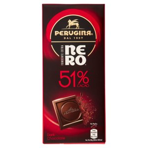 PERUGINA NERO Fondente Extra 51% Tavoletta Cioccolato Fondente 85g