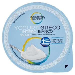 Equilibrio & Piacere Yogurt Greco Intero Bianco 150 G