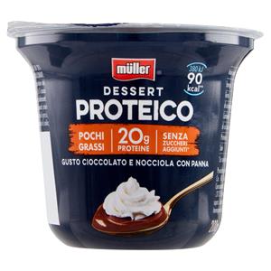 Müller Dessert Proteico Gusto Cioccolato E Nocciola Con Panna 200 G