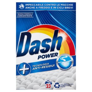 Dash Power Detersivo Lavatrice In Polvere, Tecnologia Anti-residui, 23 Lavaggi 1150 G