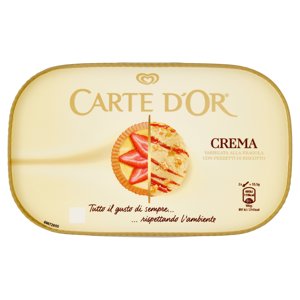 Carte D'or Crema Variegata Alla Fragola Con Pezzetti Di Biscotto 500 G