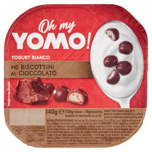 Oh My Yomo! Yogurt Bianco Più Biscottini Al Cioccolato 140 G