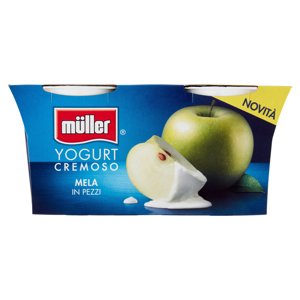 Müller Yogurt Cremoso Mela In Pezzi 2 X 125 G