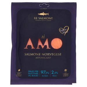 Re Salmone Ti Amo Salmone Norvegese Affumicato 90 G