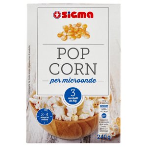 Sigma Pop Corn Per Microonde 3 X 80 G