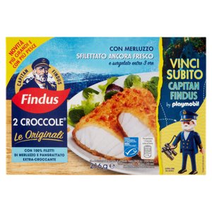 Capitan Findus 2 Croccole Con 100% Filetti Di Merluzzo - Le Originali 216 G