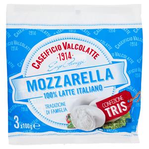 Caseificio Valcolatte Mozzarella 3 X 100 G