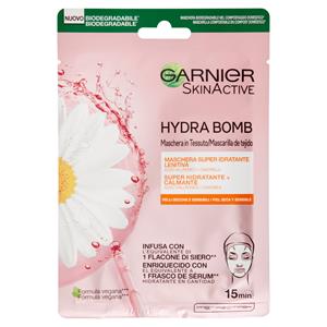 Garnier Skinactive Hydra Bomb Maschera Viso In Tessuto Super Idratante Lenitiva Alla Camomilla