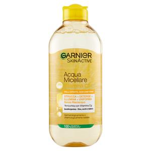 Garnier Acqua Micellare Tutto In 1, Con Vitamina C, Per Pelli Non Uniformi, Senza Risciacquo, 400 Ml