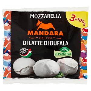 Mandara Mozzarella Di Latte Di Bufala 3 X 100 G