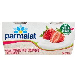 Parmalat Yogurt Magro Più Cremoso Alla Fragola In Pezzi 2 X 125 G