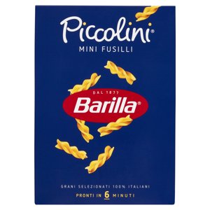 Barilla Pasta Piccolini Mini Fusilli 100% Grano Italiano 500 G