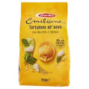 Barilla Emiliane Tortelloni Pasta all'Uovo ripiena con Ricotta e Spinaci 250 g