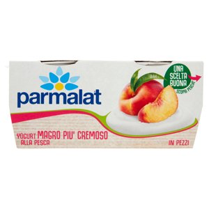 Parmalat Yogurt Magro Più Cremoso Alla Pesca In Pezzi 2 X 125 G