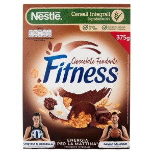 FITNESS CIOCCOLATO FONDENTE Cereali con frumento e avena integrali e fiocchi al cioccolato 375g