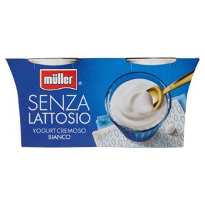 Müller Senza Lattosio Yogurt Cremoso Bianco 2 X 125 G