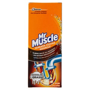 Mr Muscle Niagara Cucina, Disgorgante Granulare Per Tubi, Lavandini E Scarichi, 250gr