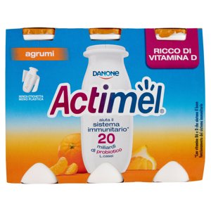 Actimel Yogurt Da Bere Arricchito Con Calcio, Vitamina B6 E D, Gusto Agrumi 6 X 100 G