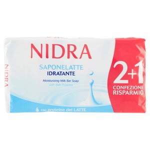 Nidra Saponelatte Idratante Con Proteine Del Latte 3 X 90 G